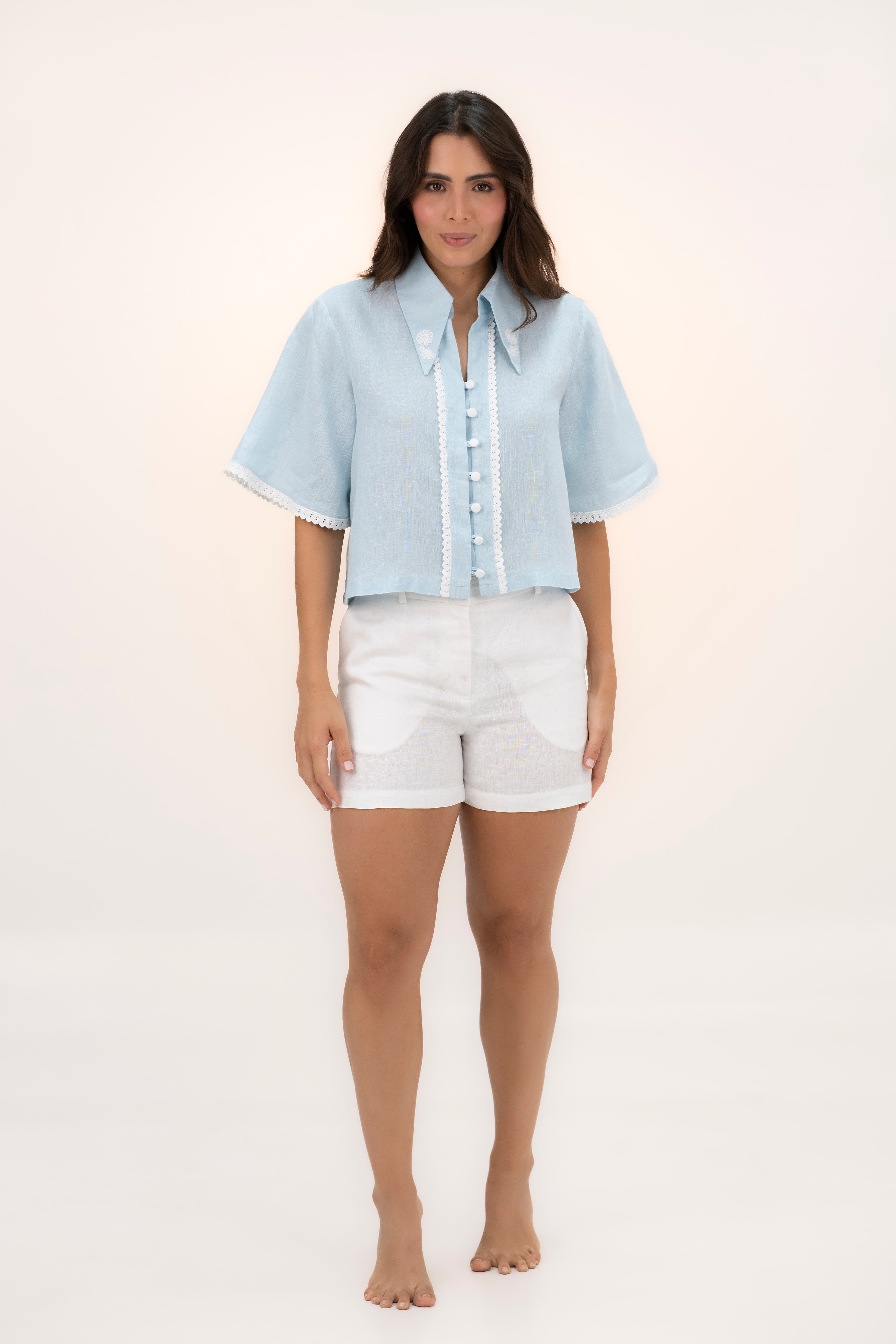BLUSA CELESTE