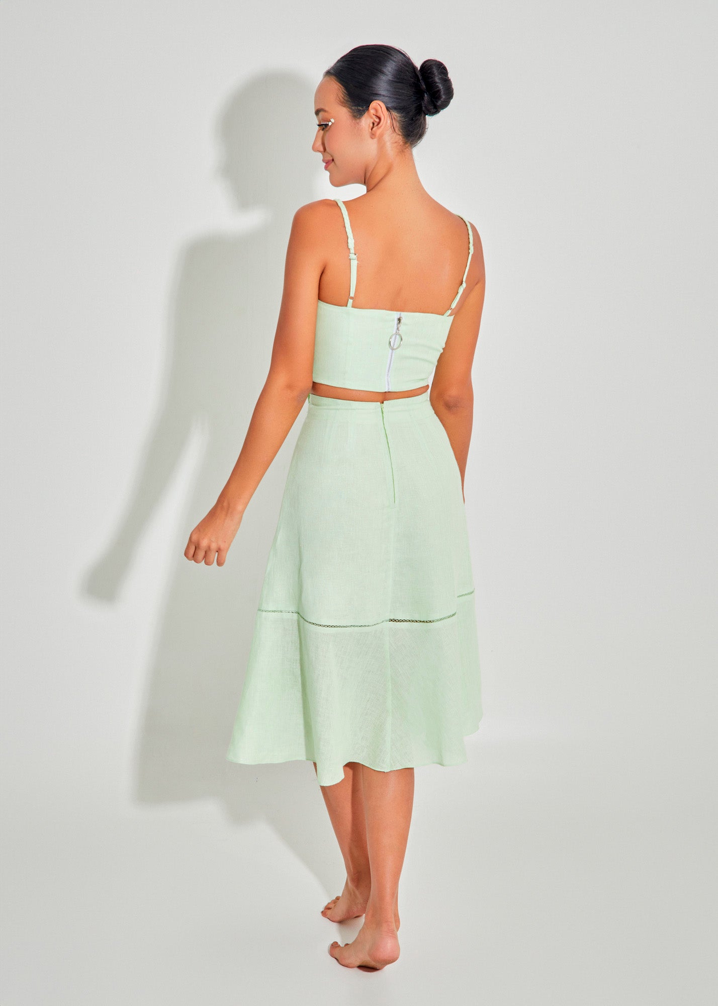 Crop Top Lirio Verde Manzana