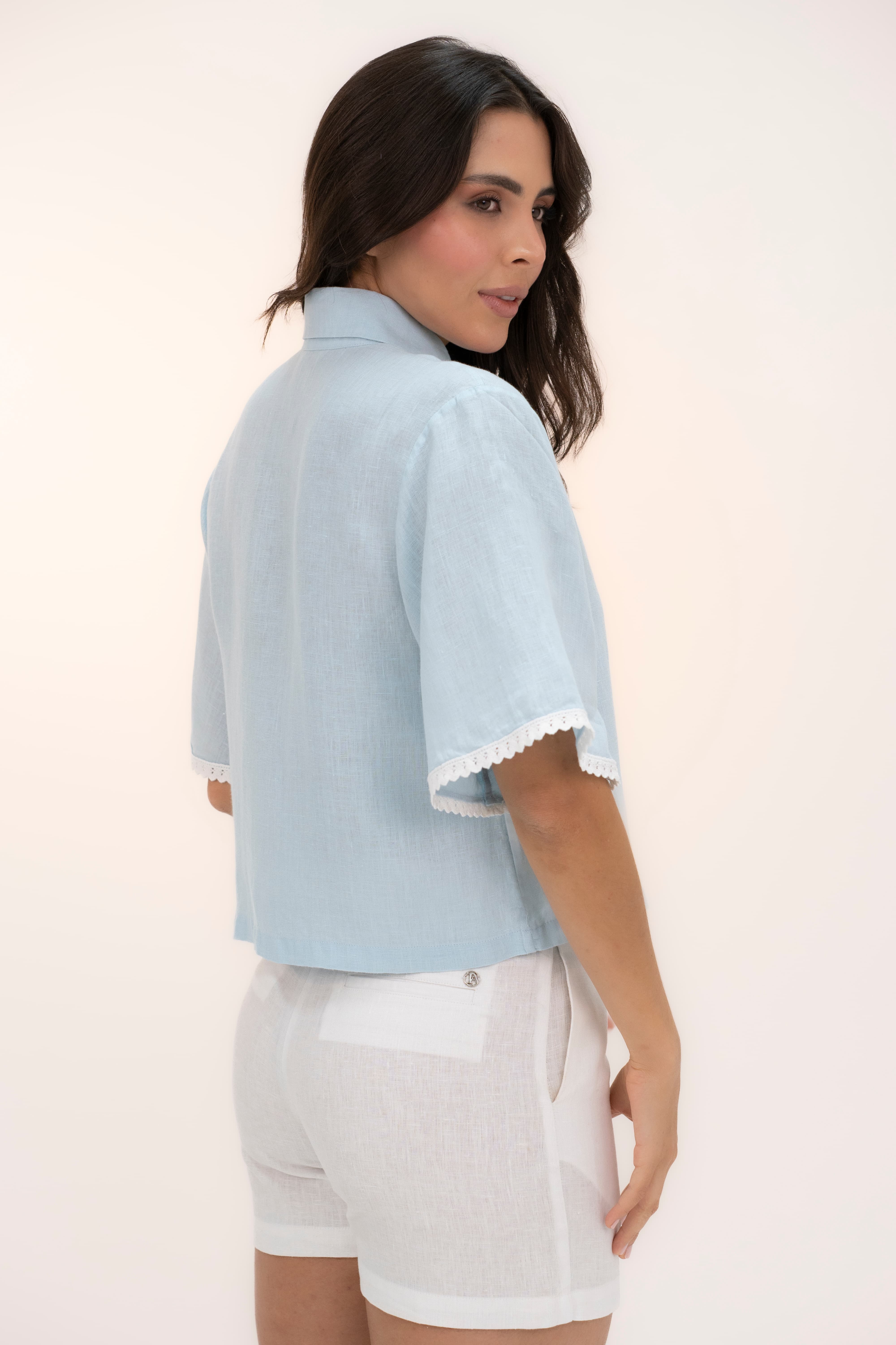 BLUSA CELESTE